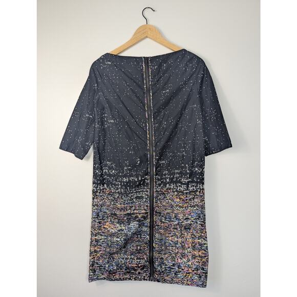 COS Cotton Pixel Printed Half Sleeve Mini Dress - Picture 6 of 7